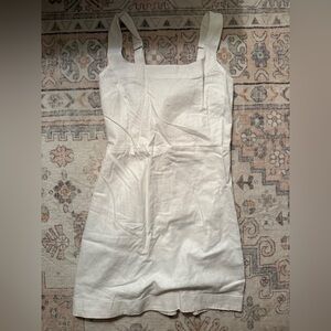 Abercrombie & Fitch White White Linen mini dress NWT SMALL